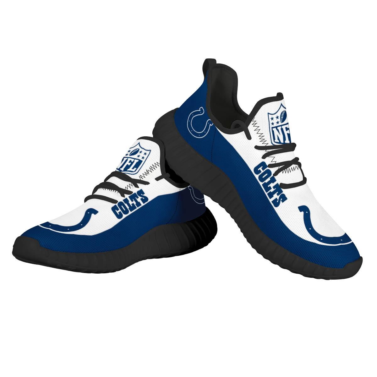Women's Indianapolis Colts Mesh Knit Sneakers/Shoes 009 Women's Indianapolis Colts Mesh Knit Sneakers/Shoes 009